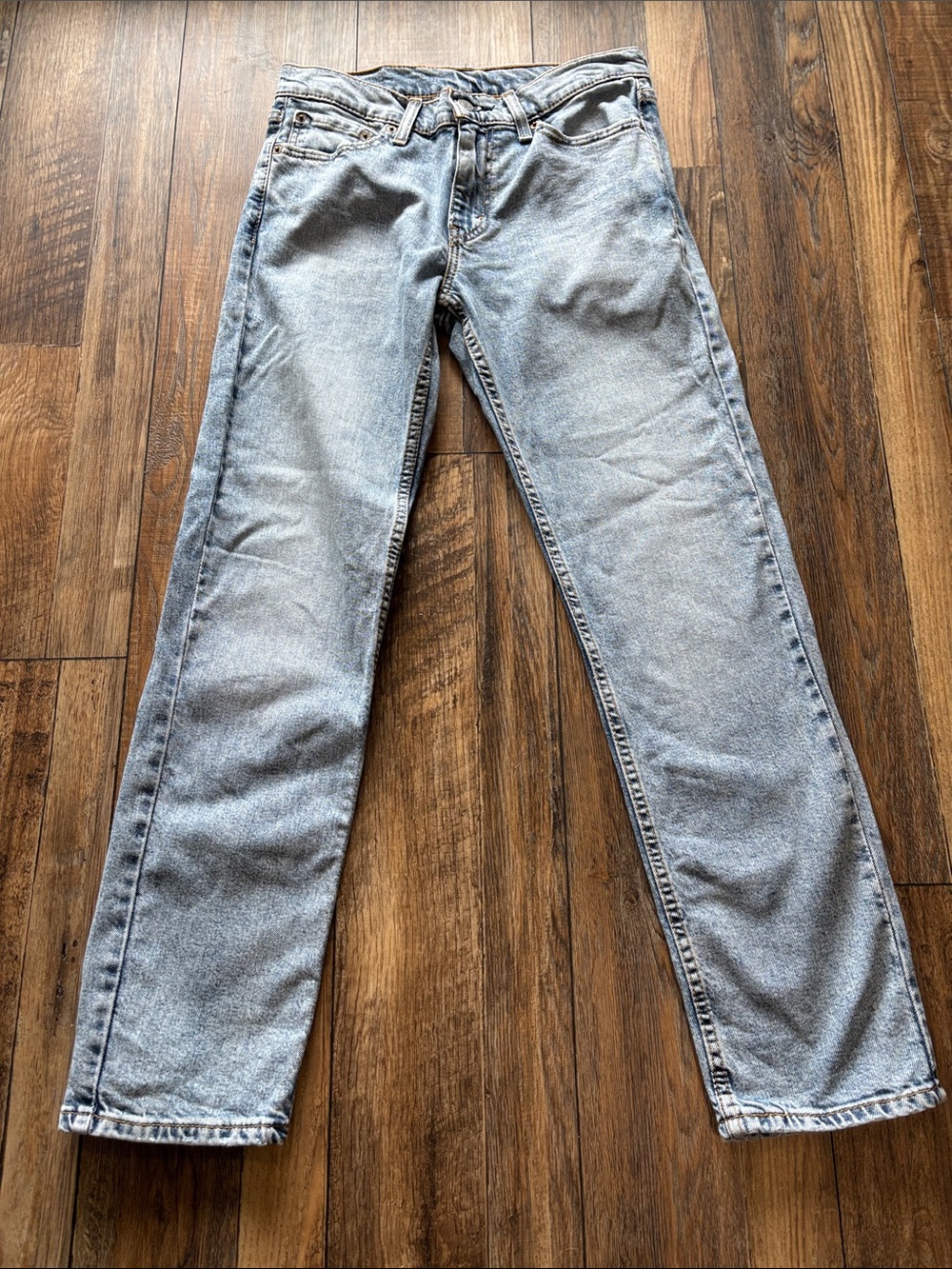 Classic Light Blue Men's Straight Jeans